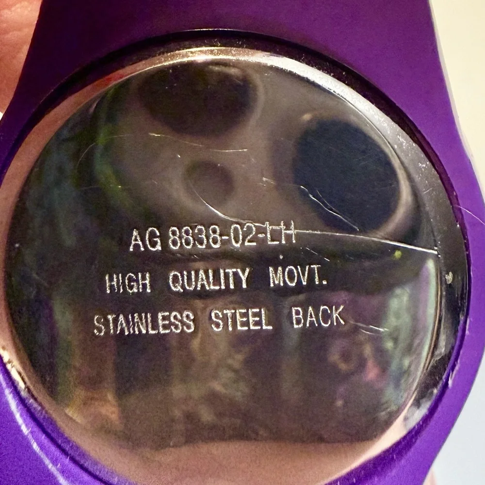 Red Hat Society Logo Watch • Purple Bracelet Band • RHS Collectible